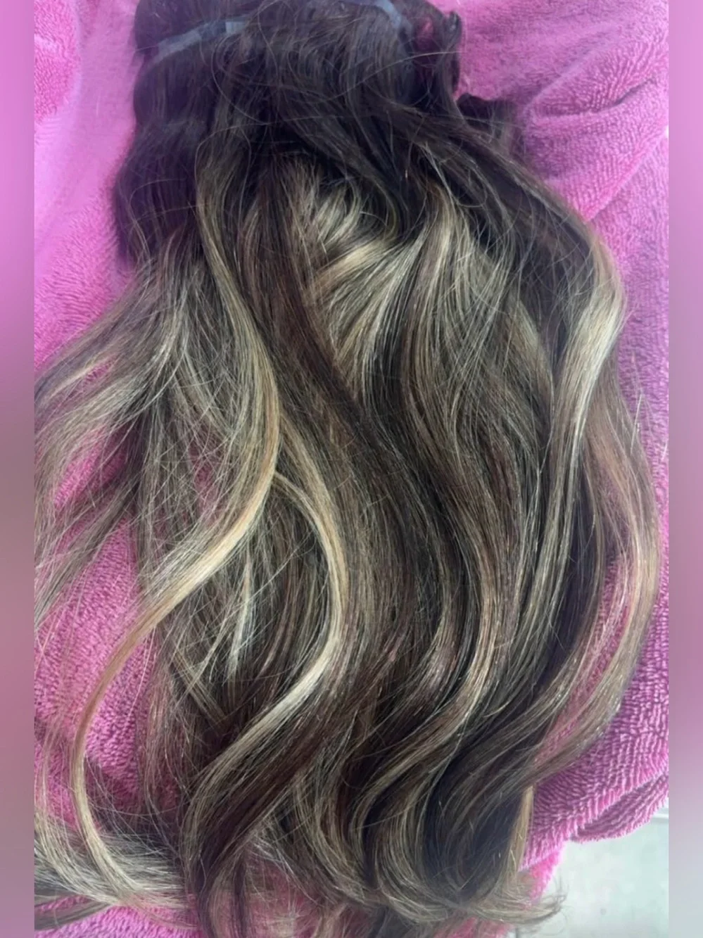 NEVER WORN Irresistible Me invisible clip-in hair extensions ash brown balayage